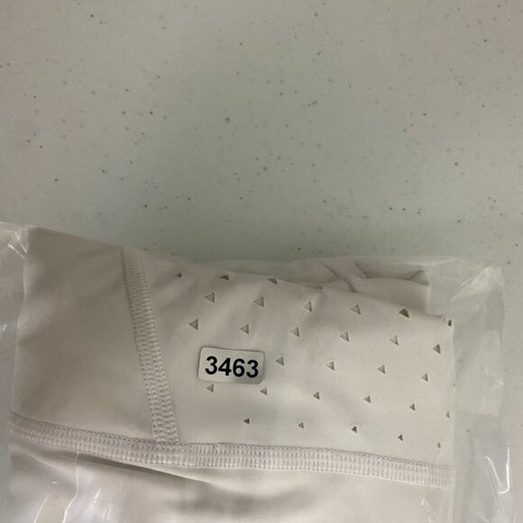 Athleta Laser Cut Leggings White Pockets Active Womens Medium Petite - Picture 10 of 10
